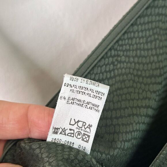 Hanro of Switzerland Green Animal Print Tank Top Size L Sleeveless Cami - Picture 4 of 8